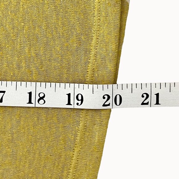 Sonoma Womens Tank Top Mustard Yellow White Print XXL Linen Blend NWT - Picture 12 of 12